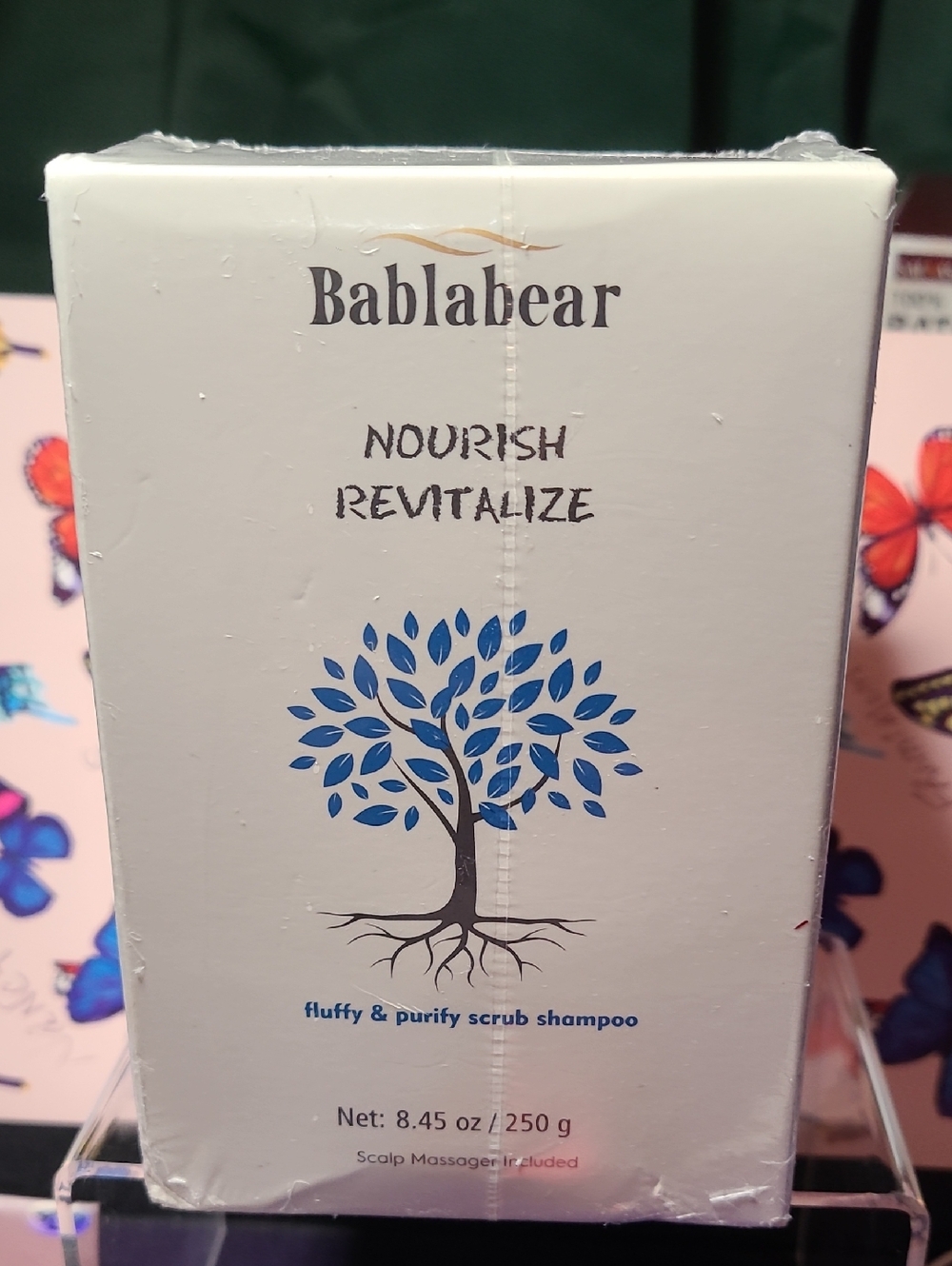 Nourish Revitalize Fluffy & Purify Scrub Shampoo - Blue